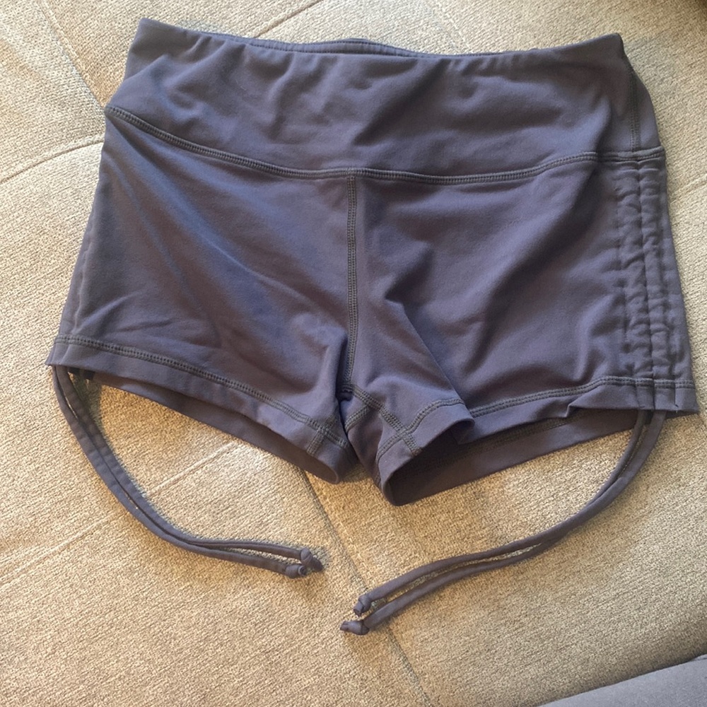 Savage Barbell Side Tie Booty Shorts Size Medium